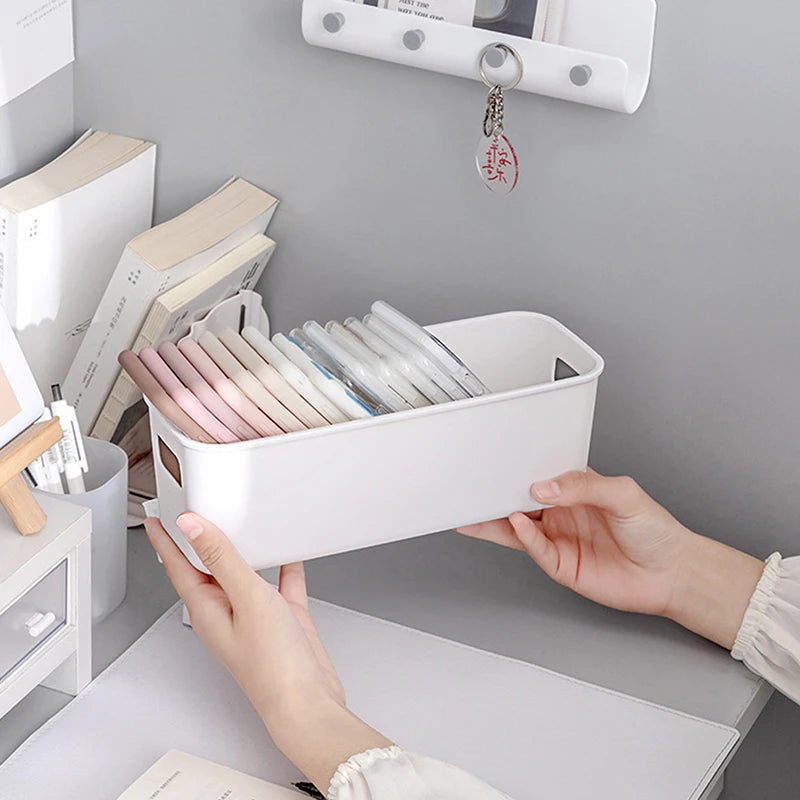 Phone Case Storage Box Multi Functional Partitioned Drawer Storage Box Uncovered Desktop Multifunctional Bedside Storage Box Oasis Select