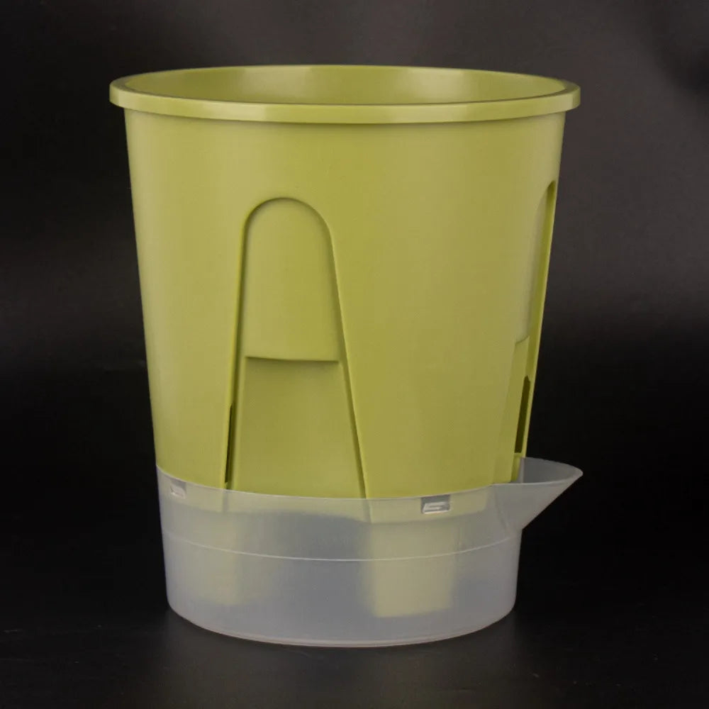 Plastic Self Absorbing Flowerpot Water Storage Thickened Breathable Flowerpot Large Capacity Tall Drain Holes Oasis Select Style G S