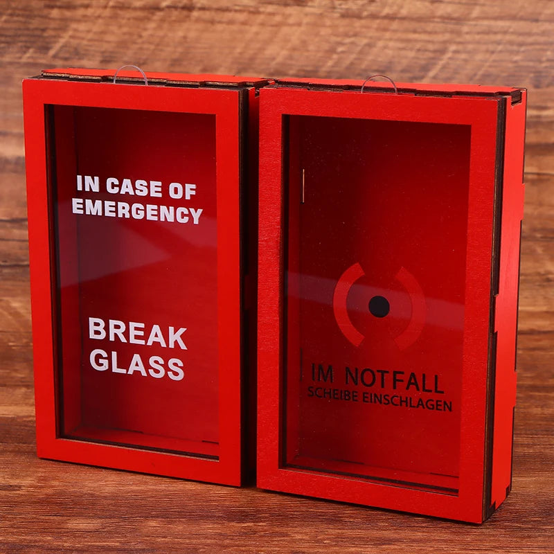 Funny Break In Case Emergency Gift Box With Hammer Gift Packaging Case Red Gag Gift Organizer For Birthday Holiday Oasis Select