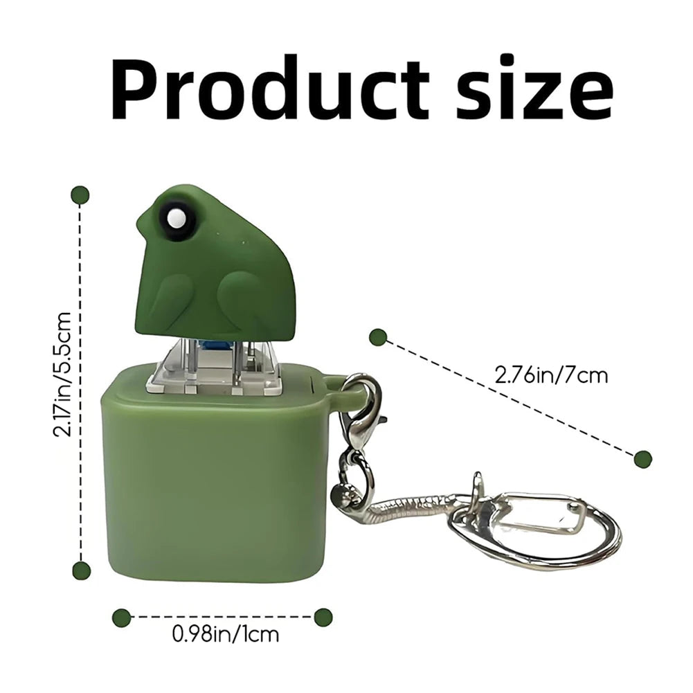 Frog Croaking Fidget Keychain | LED Lights & USB Rechargeable