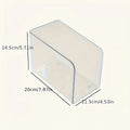 Clear Acrylic Bookends For Desk Office Book Storage Organizer Holder Display Rack Fridge Container Basket Produce Box Desktop Oasis Select Clear