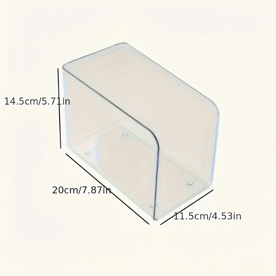 Clear Acrylic Bookends For Desk Office Book Storage Organizer Holder Display Rack Fridge Container Basket Produce Box Desktop Oasis Select Clear