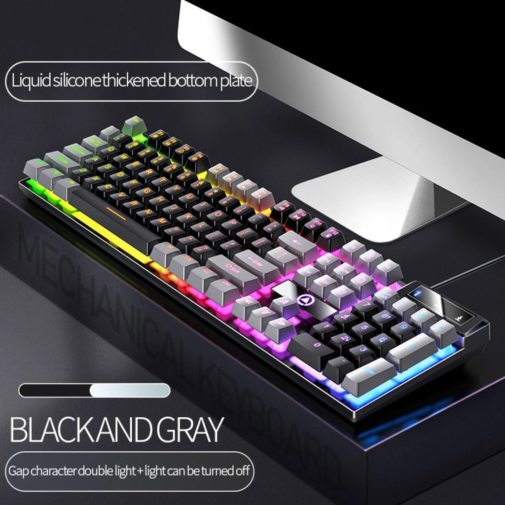 Carving K500 Wired Gaming Keyboard – RGB Backlit 104-Key Gaming Keyboard Oasis Select K One Size