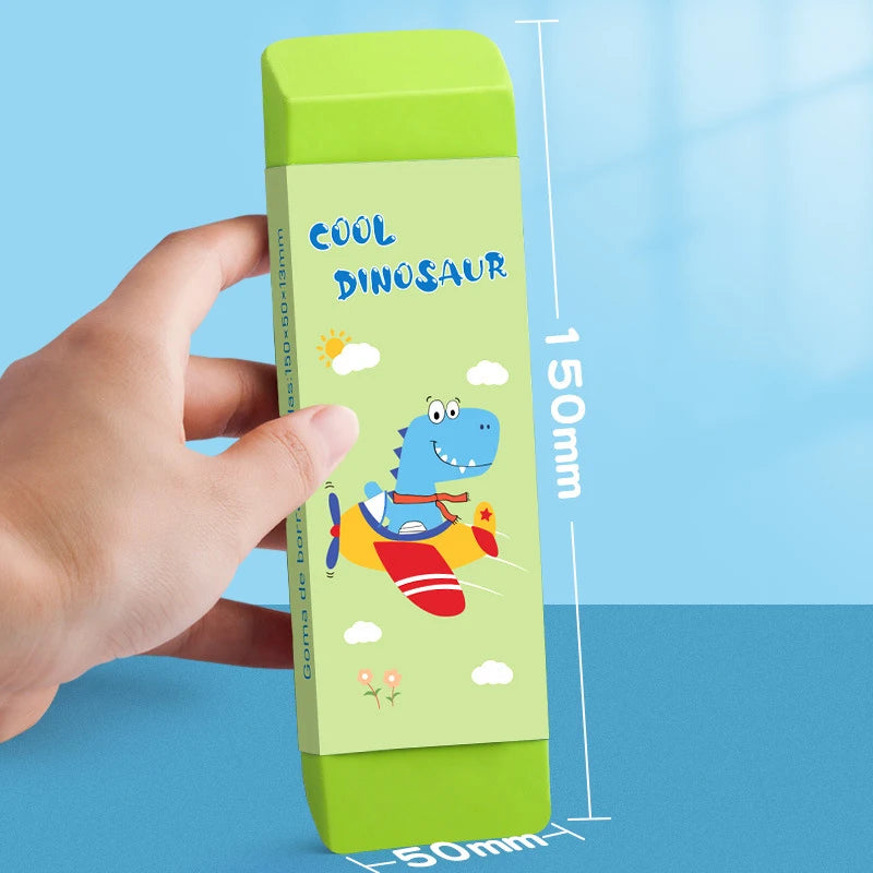 1pcs 150x50mm Large Cartoon Eraser for Kids Low Dust Giant Eraser Block Cute Creative for Elementary School Student Oasis Select A3