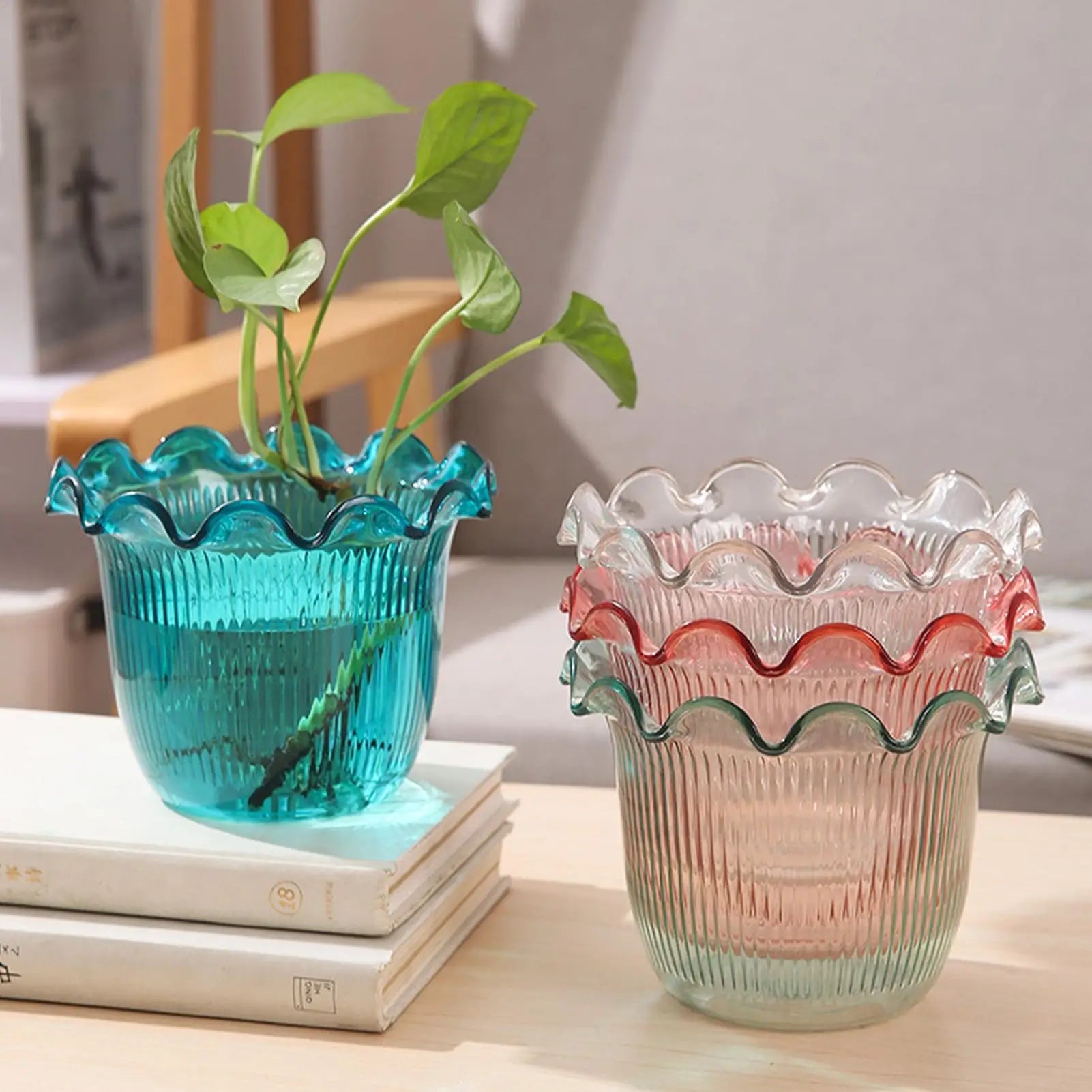 Decorative Vases for Home Decor Water Plant Vase Hydroponic Planter PET Vase transparent Water Plant Vase Hydroponic Planter Oasis Select