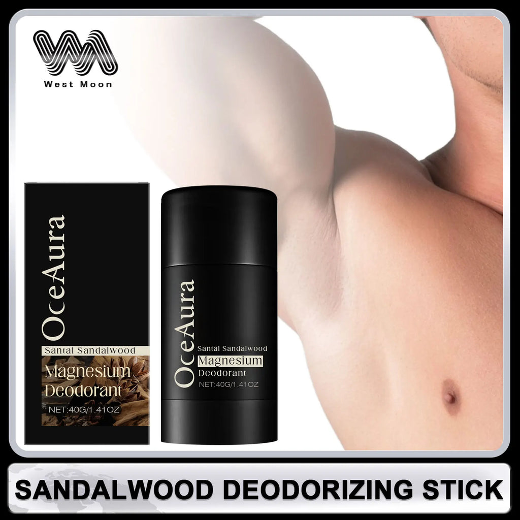 Sandalwood Deodorant Cream for Men Reduce Underarm Odor Long Lasting Fragrance Sweat Removal Dry Sooth Skin Antiperspirant Stick Oasis Select