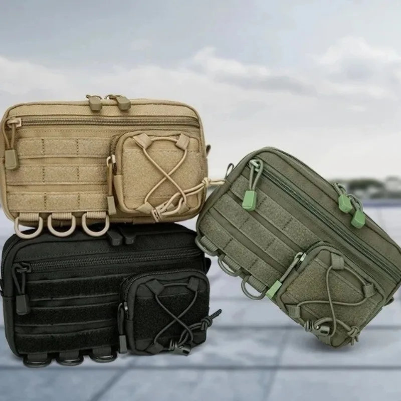 1pcs Waist Fanny Pack Men Multifunctional Hip Bag Portable Mobile Gear Pouch Outdoor Tool Bag for Climbing Camping Oasis Select