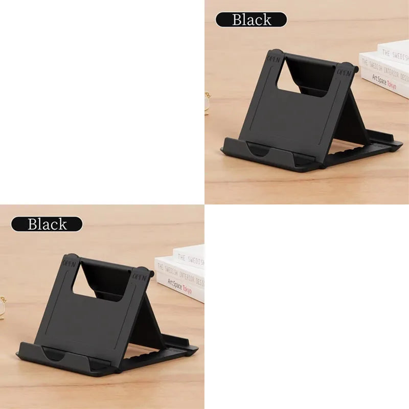 1/2/3/4pcs Table Phone Holder Folding Bracket Adjustable Desktop Stand Universal Phone Tablet Stand For IPad IPhone Samsung Oasis Select 2pcs Black