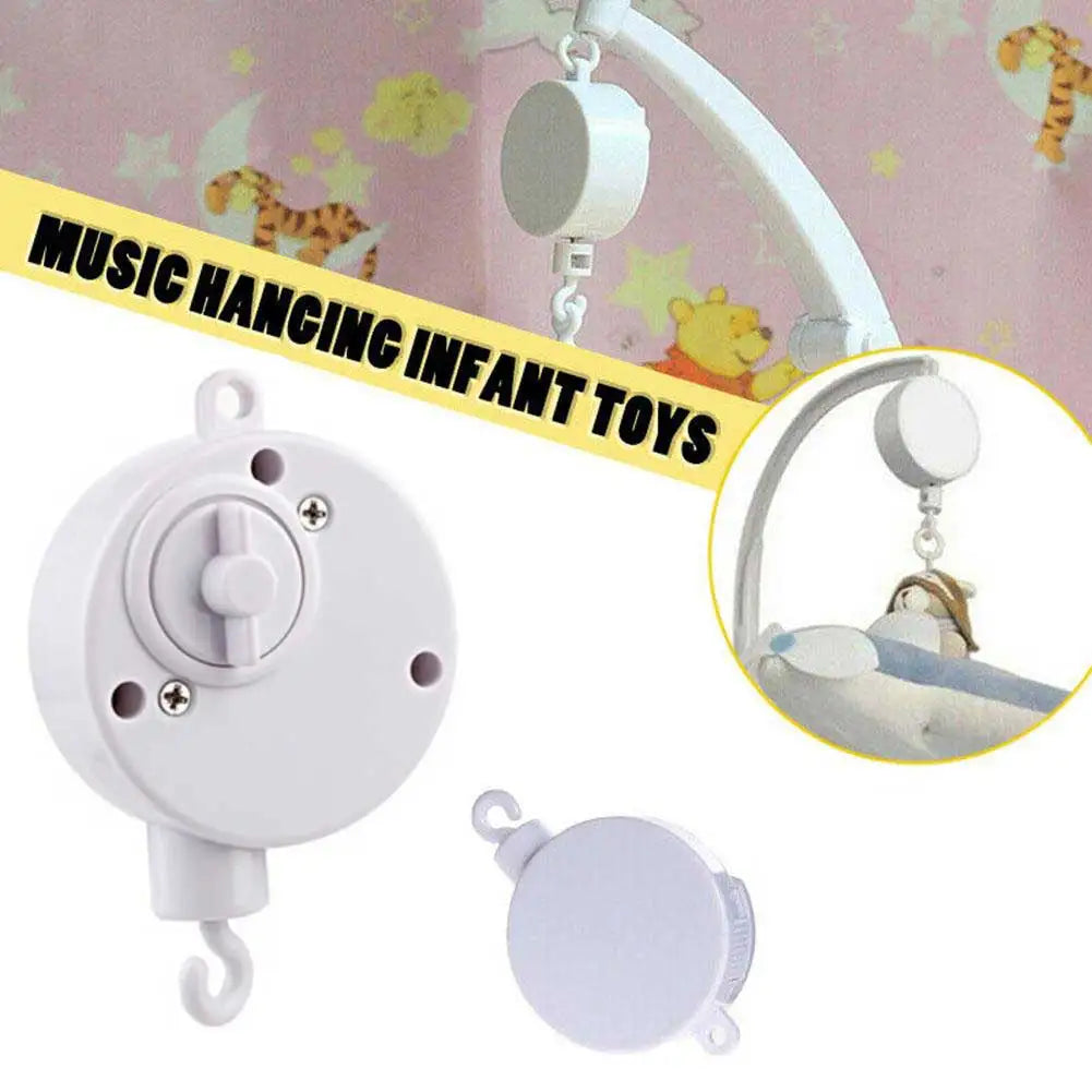 Infant Bell Rotary Wind-up Music Box Baby Mobile Crib Bed Bell Windup Movement Music Box Machine Nursery Decoration Oasis Select