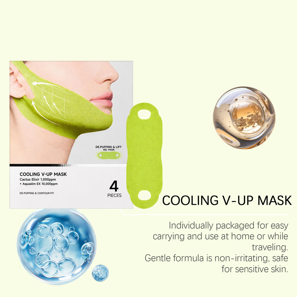 Centella Asiatica Face Lifting Mask Lift Facial Contour Tighten Skin Firm Cheek Enhance Firmness Easy Apply Face Shaping Bandage Oasis Select