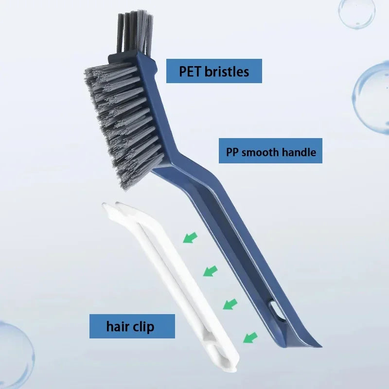 Effective Cleaning Brush for Corners and Gaps - 2-in-1 Multipurpose Bathroom and Floor Tiles Cleaning Brush Oasis Select