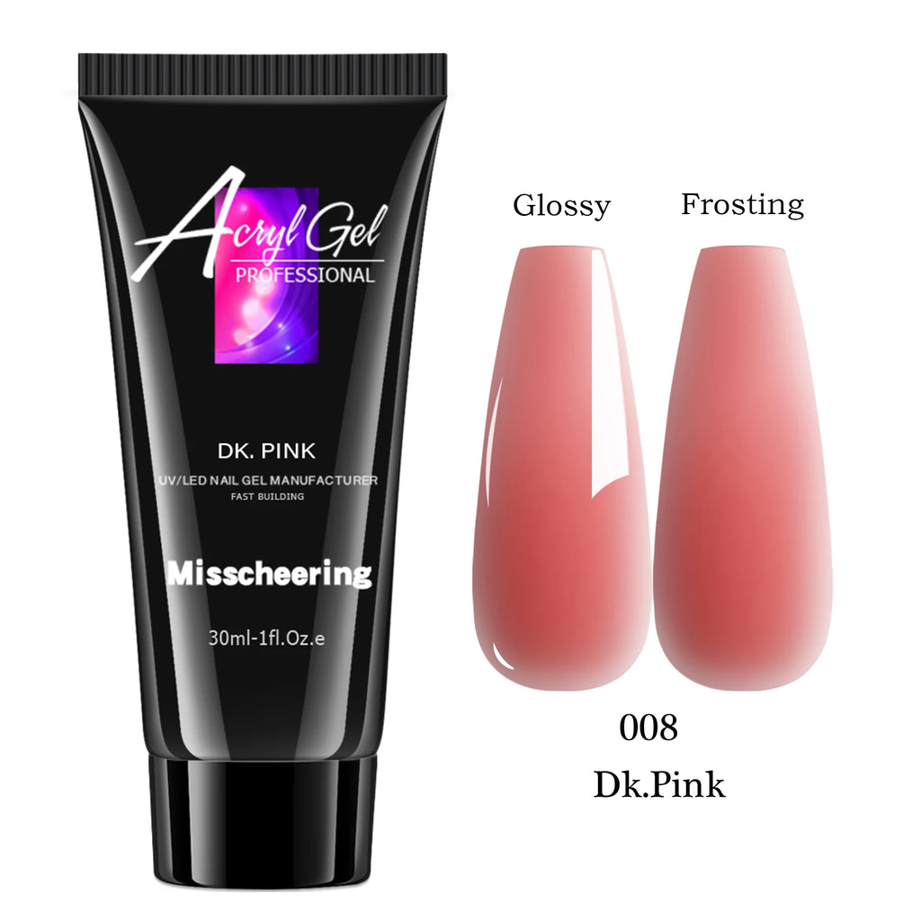 30ml Poly Nail Extension Gel UV/LED Builder – Solid Color Nail Builder Gel Oasis Select 08