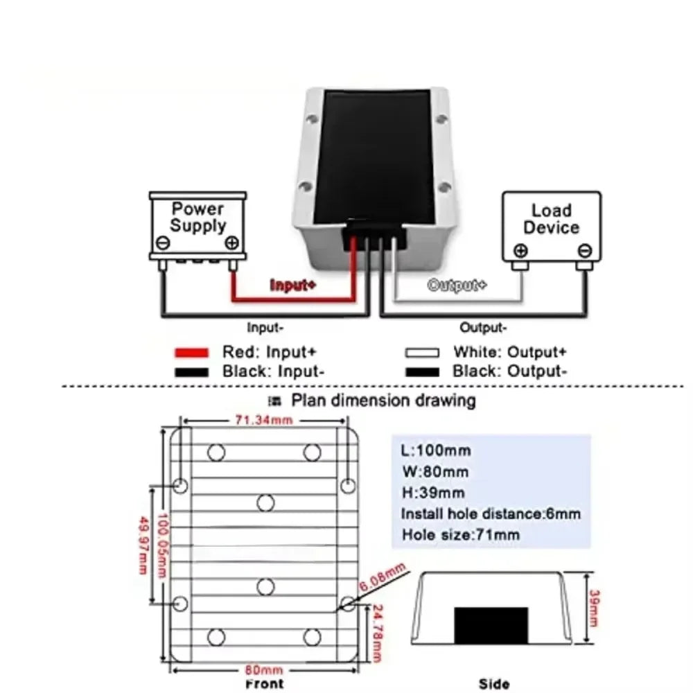 12V 24V to 5V 50A-1A Step Down Voltage Converter Voltage Reducer DC Converter Regulator 12 Volt to 5 Volt Buck Power Supply Oasis Select