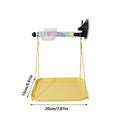 Bird Perch Stand Suction Cup Grinding Stick Window Bird Perch Toy for Parakeet Cockatiel Conure Parrot Lovebirds Car Outdoor Oasis Select Yellow
