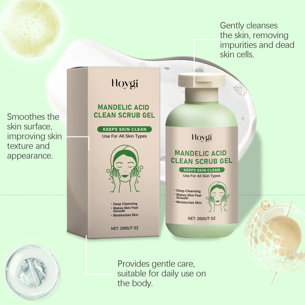 Body Exfoliating Gel, Deeply Cleanses & Moisturizes, Gently Removes Dead Skin, Clears Pores For Smoother Skin Oasis Select