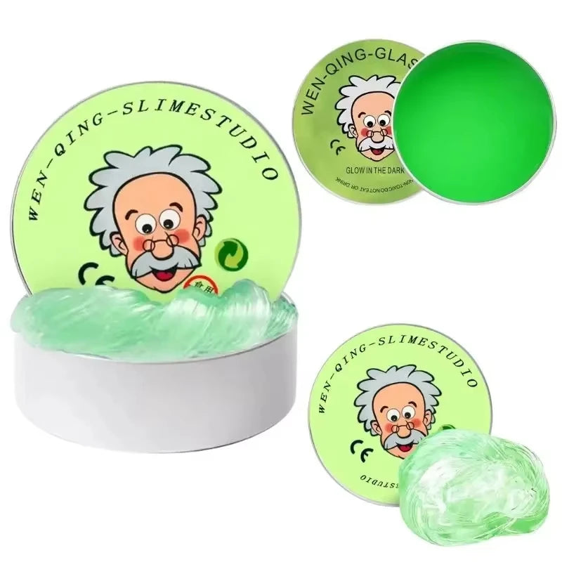 **Reusable Color Putty Liquid Crystal Bouncy Slime Toy Set Kid Safe Mud Stress Relief Toys Clay Handmade DIY Handgum Playdough Oasis Select