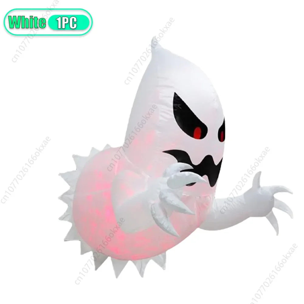 Inflatable Halloween Ghost Decoration Scary Airblown Outdoor Indoor Yard Garden Party Prop for Haunted House Spooky Atmosphere Oasis Select White-1PC
