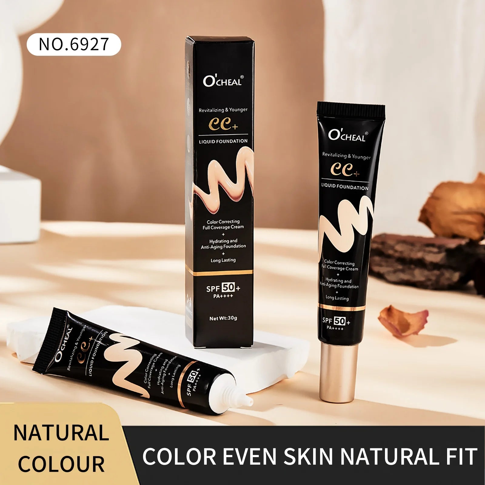 O'Cheal BB CC Cream SPF 50 PA+++ Full Coverage Foundation 30g