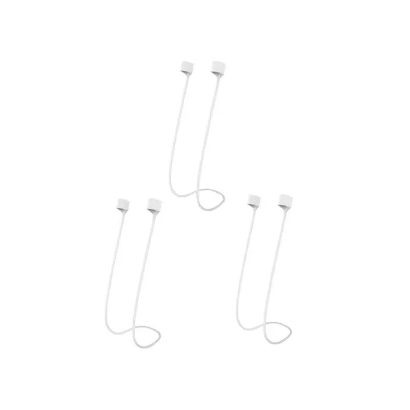 1-5pcs for AirPods Magnetic Silicone Anti-lost Neck Strap Wireless Earphone String Rope Headphone Cord Earphone Accessories Oasis Select 3pcs White No Magnetic