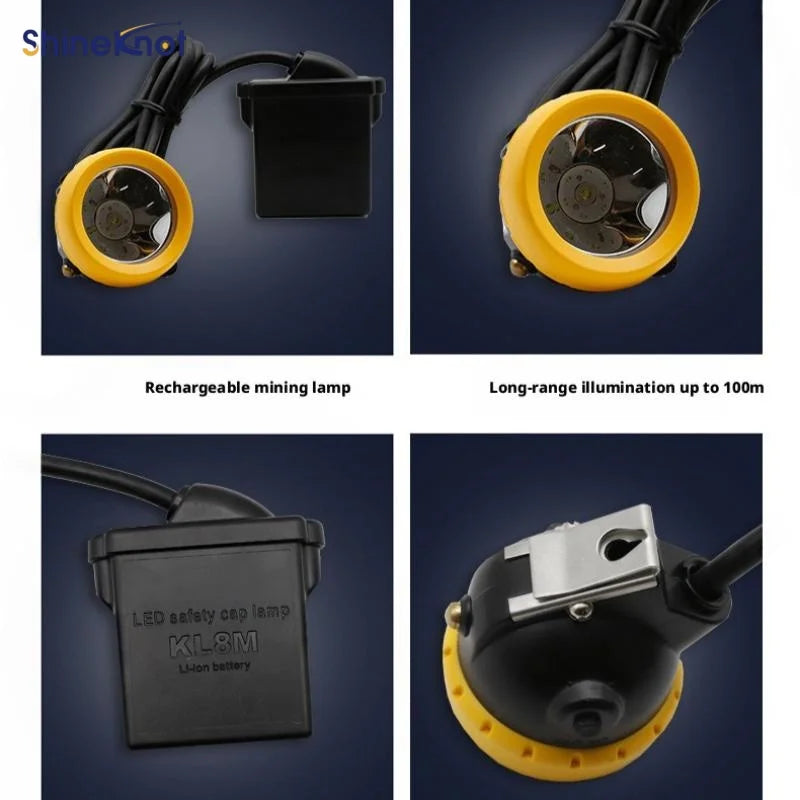 SHINEKNOT LED Headlamp – Waterproof Rechargeable Mining Light