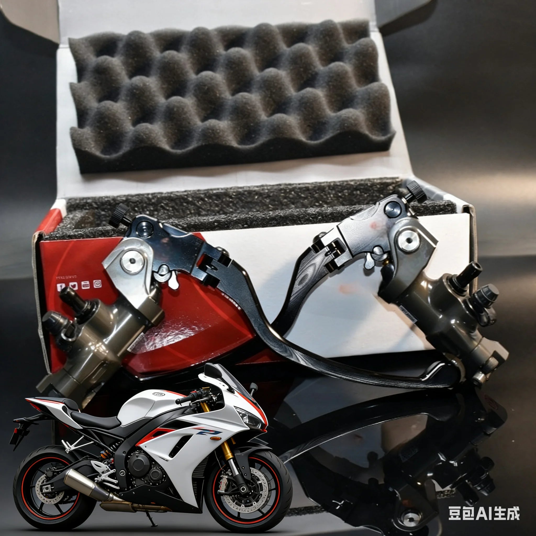 Motorcycle electric motorcycle brake modification direct push up pump CNC19MM piston factory team GP pump for 22MM handlebar Oasis Select