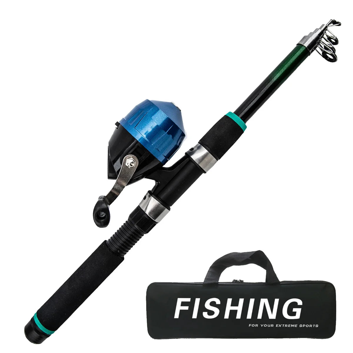 Beginner's Fishing Rod Set 1.8m lure rod, soft and hard bait, fishing hook line, complete set of fishing gear Oasis Select 2