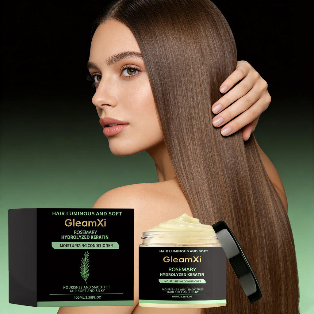 Rosemary Hair Conditioner Smooth Hair Improve Dryness Repair Damaged Frizzy Hair Reduce Hair Splitting Strengthen Hair Care Oasis Select