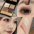 CACE 4-Color Eyeshadow Palette – Matte, Shimmer & Glitter