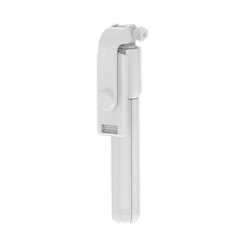 Bluetooth Selfie Stick Mount Scalable 360 ° Rotatable Phone Holder with Light for iPhone 16 15 14 Samsung S24 Xiaomi iOS/Android Oasis Select White without lamp