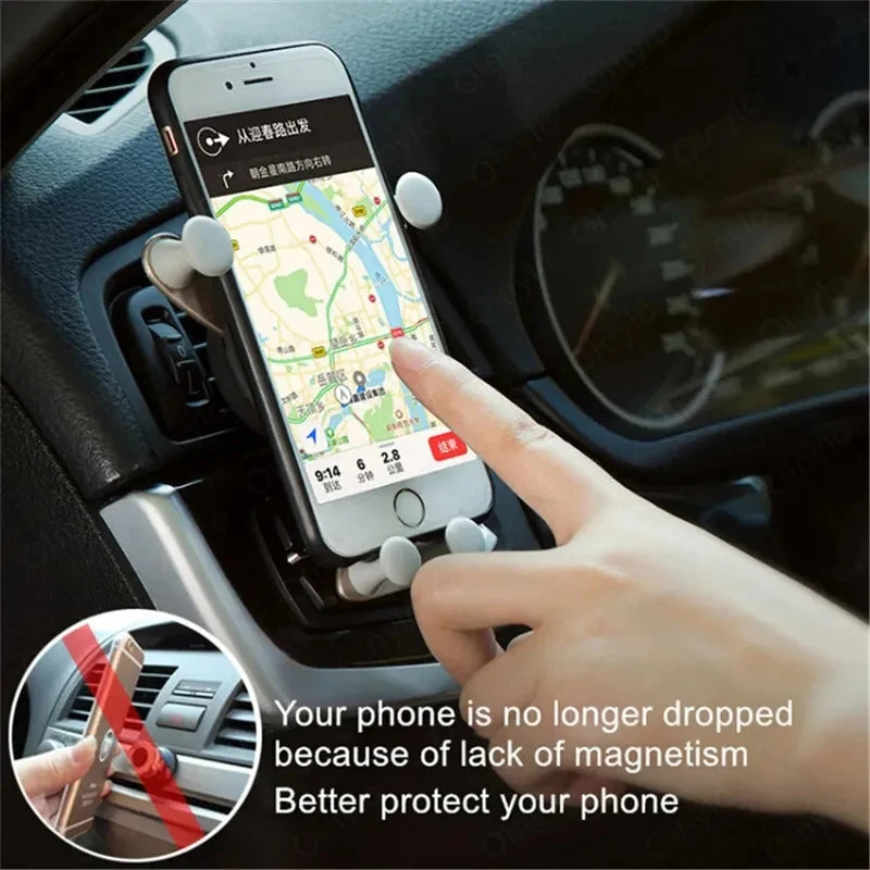 1/2/3/4pcs Black/Silver/Gold Car Installation Vent Fashion Gravity Bracket Universal Mobile For Phone GPS Mobile Phone Holder Oasis Select