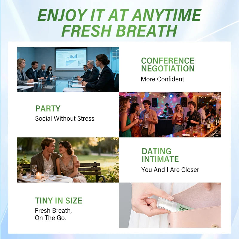 Alcohol-Free Oral Breath Spray – Mint, Peach & Grape Flavors Oral Breath Spray Oasis Select