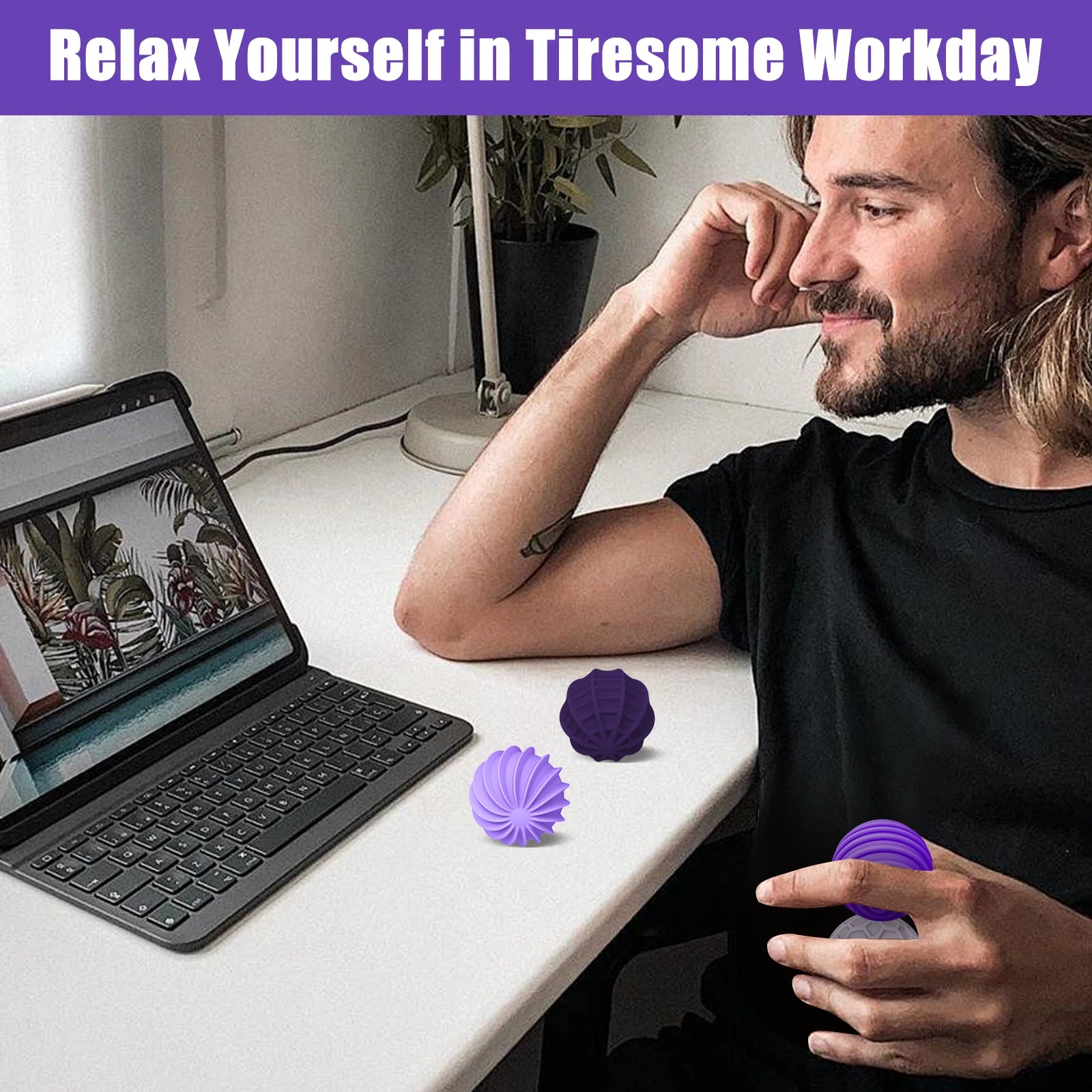 Magnetic Sensory Fidget Balls Silicone Stress Relief Toys for Adults Anxiety Autism Calming Sensory Therapy Tools Oasis Select