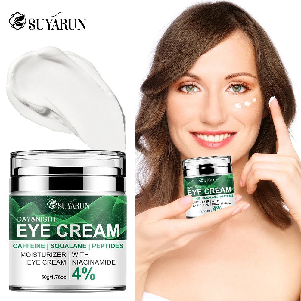 SUYARUN Anti-Aging Eye Cream Caffeine & Peptide Hydration Dark Circles Puffiness Wrinkle Treatment Mature Skin Care. Oasis Select