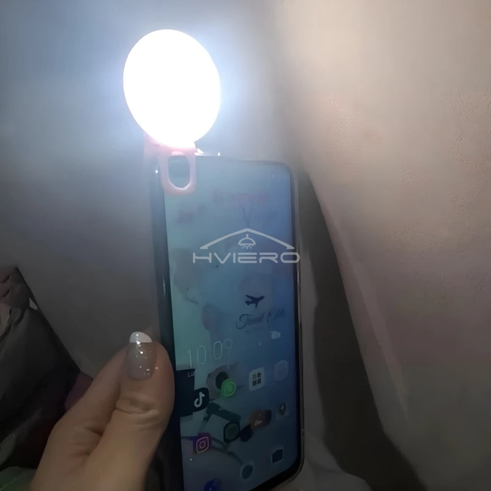 Mini LED Clip-On Phone Fill Light | Selfie & Streaming
