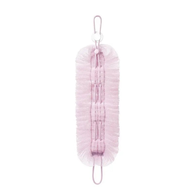 Dual Rubbing Tools Purpose Body Cleansing Accessory Stretchable Bath Scrub Strip Skin Exfoliating Washer Comfortable Back Oasis Select B