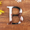 Silver Letter Acrylic 3D Mirror Wall Sticker Home Decor Alphabet