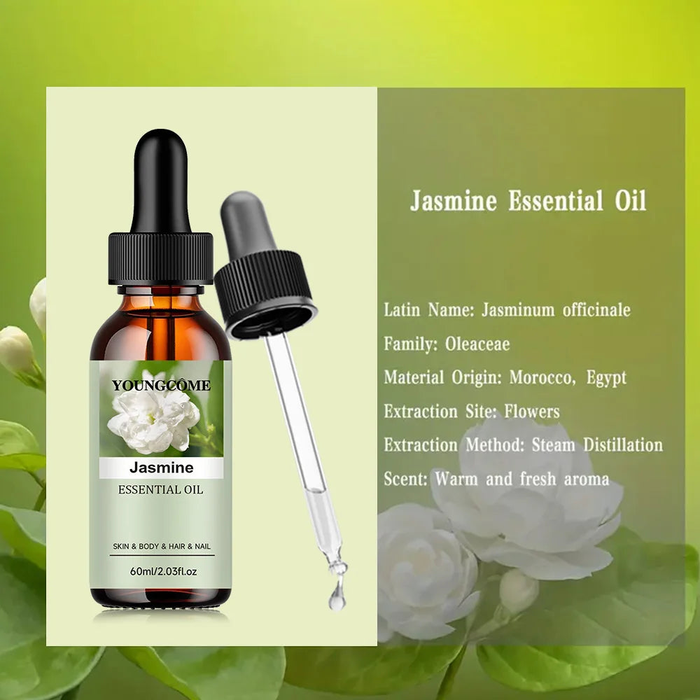 YOUNGCOME Jasmine Essential Oil – Hair, Skin & Aromatherapy