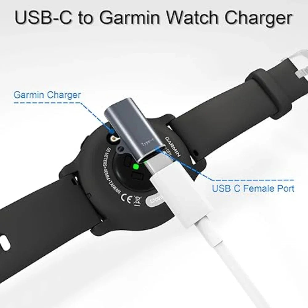 USB-C Charger for Garmin Fenix 8 7 6 Forerunner 955 965 Smartwatch Charger Oasis Select