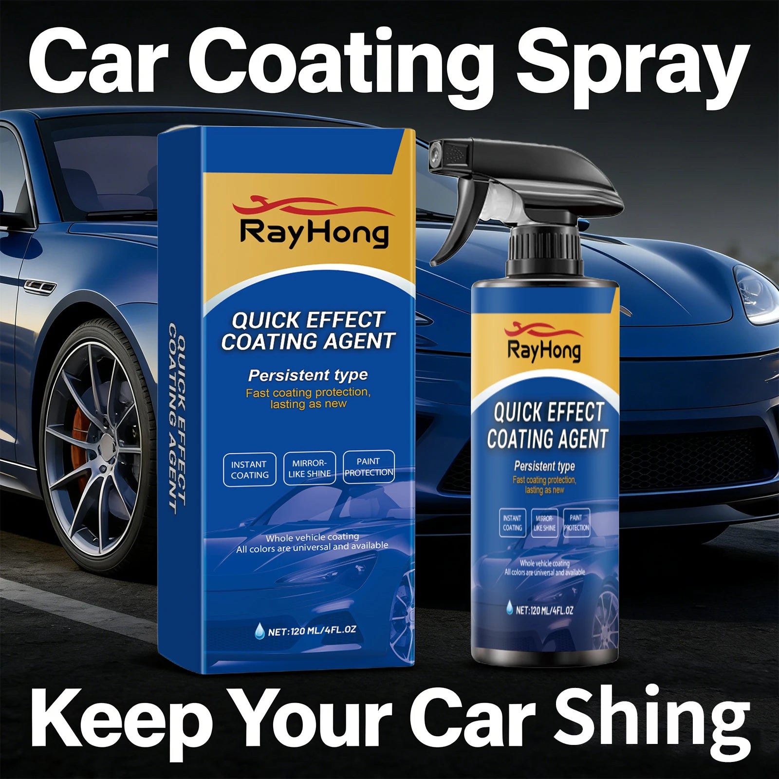 Car Nano Coating Spray Auto Quick-Dry Coating Hydrophobic Protection Polishing Maintenance Renewal Agent Accessories Car Care Oasis Select