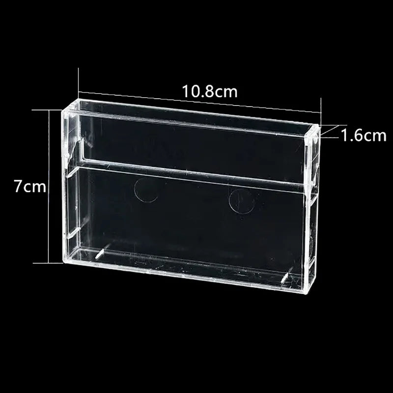 Transparent Cassette Tape Storage Box – Dustproof Case