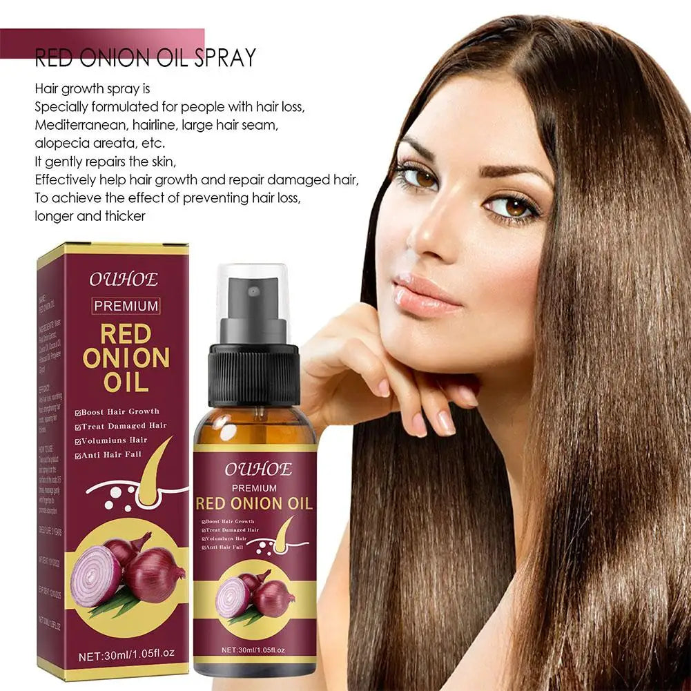 Red Onion Hair Oil Spray – Nourish Roots & Reduce Hair Loss