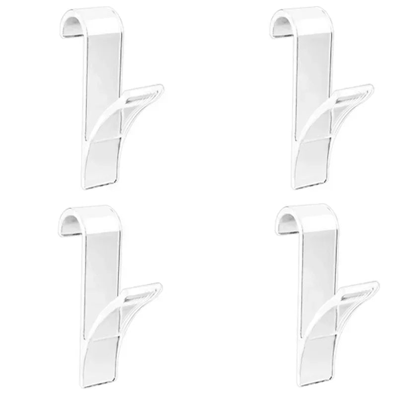 Kitchen Bathroom Hanger Clips Storage Racks White Clear Hanger Heated Towel Radiator Rail Clothes Scarf Hanger Hooks Holder Oasis Select Transparent 4 pcs