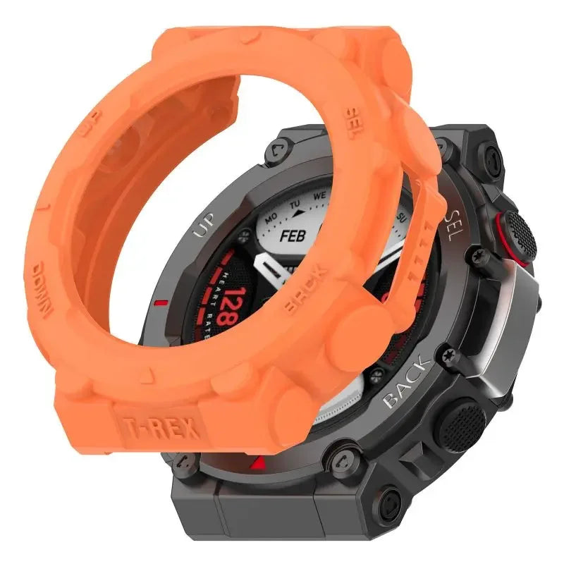 Silicone Bumper Case Cover for Amazfit T-Rex 2 Smartwatch Smartwatch Case Cover Oasis Select