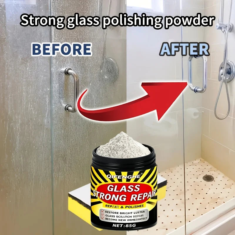 Bathroom Polishing Powder – Hard Water Stain Remover for Glass