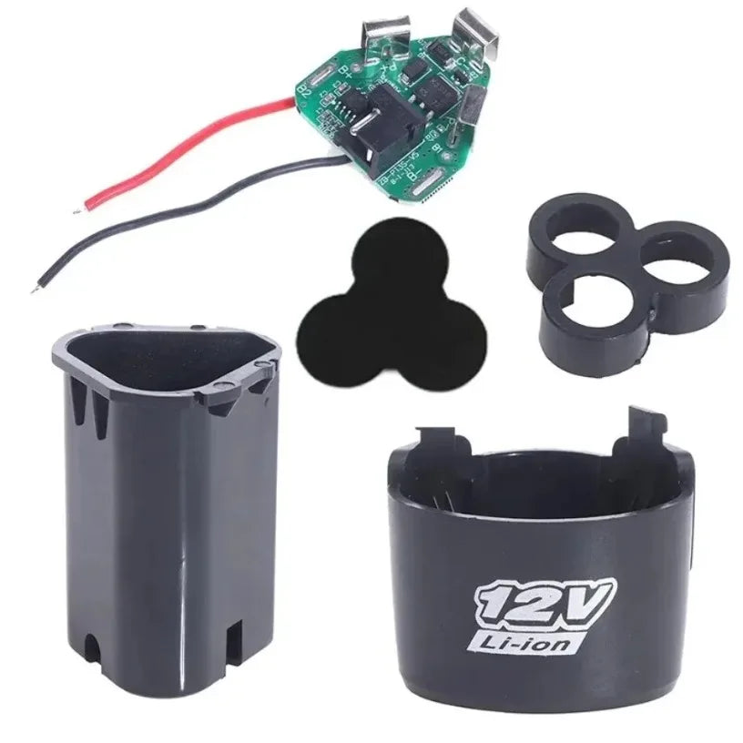 18650 Lithium Battery Shell PCB 12V Black Battery Protection Board Plastic Shell Suitable For Repairing And Assembling Batteries Oasis Select
