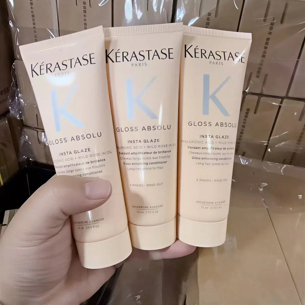 Kerastase Gloss Absolu Gloss Enhancing Conditioner 75ml/2.5oz, Original Conditioner for Women/Men, Hair Care Treatment Oasis Select