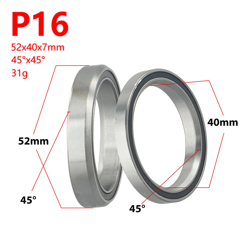 Silver Bicycle Part Repair Parts For Bicycle Bowl Set Bearing Peilin Shaft Steel Silver Bike Accessories 38/39/41/44/49/52mm Oasis Select P16