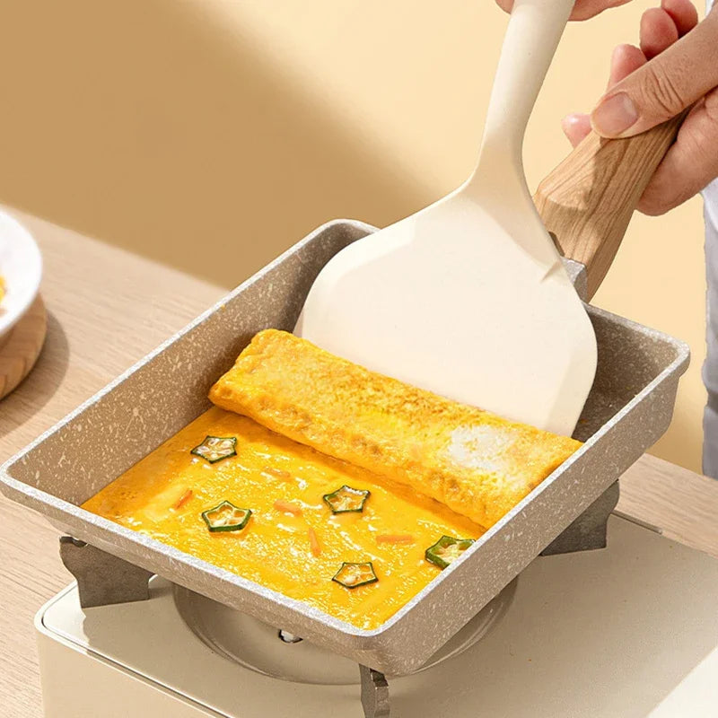 1PC Silicone Spatula Heat Resistant Non-Stick Kitchen Tool for Frying Pan Sushi Steak Fish Pancake Baking Household Food Grade Oasis Select