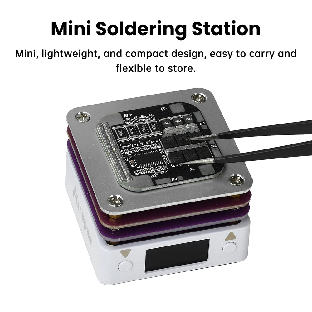 PD65W Mini Hot Plate Digital Soldering Preheating Rework Station PCB SMD Board Surface Mount Preheating Welding Repair Tools Oasis Select