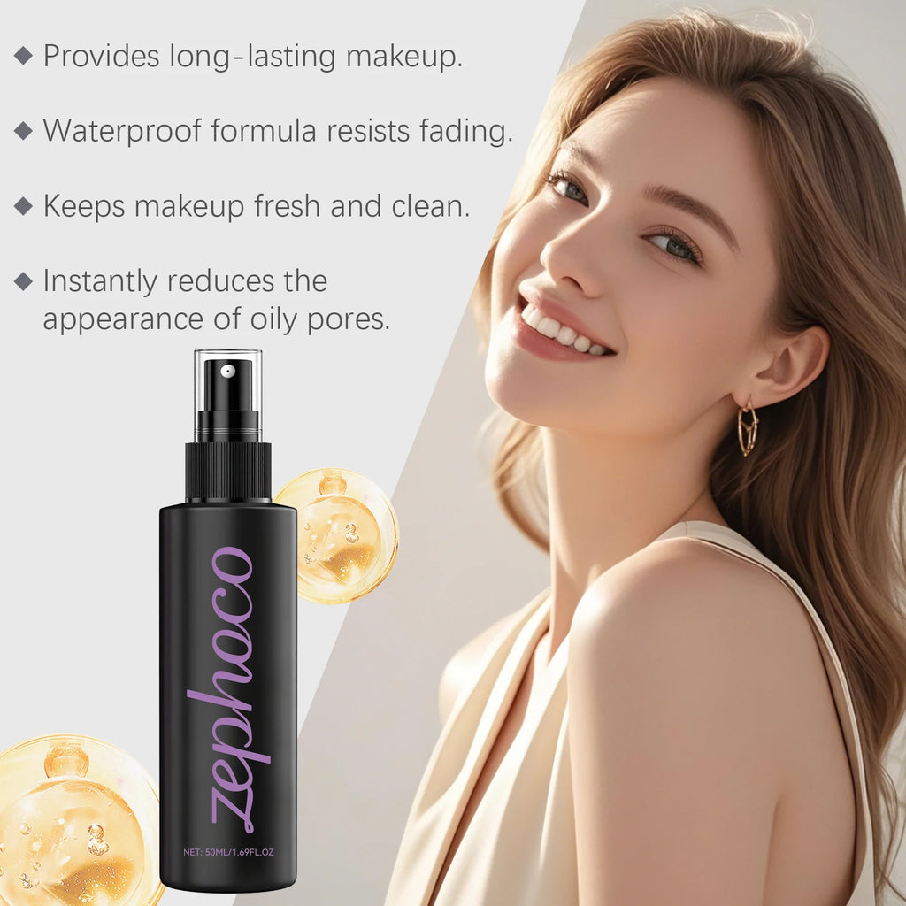 ZEPHOCO Waterproof Matte Makeup Setting Spray – Oil Control 50ml